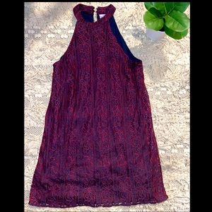 Francesca’s Halter Neck Lace Dress